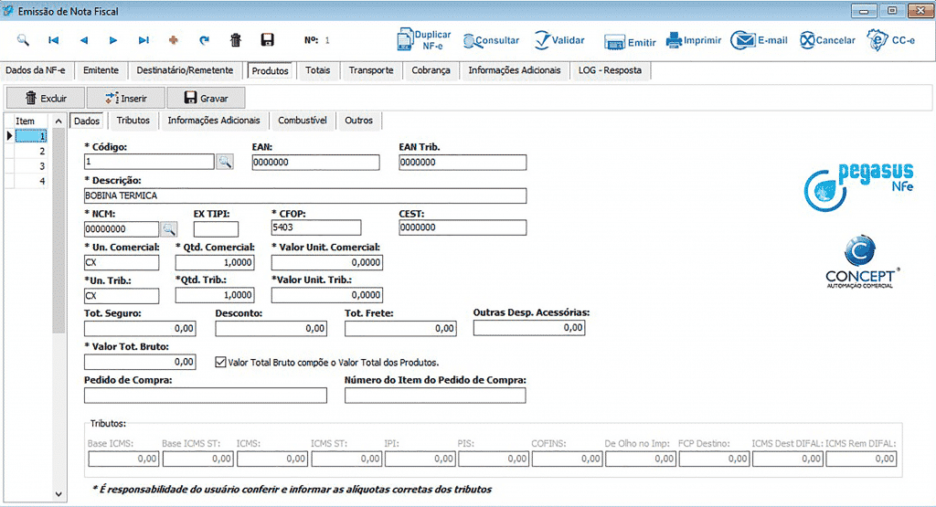 NFe de Produtos